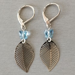 Boucles d'oreilles avec papillons en cristal de Swarovski.