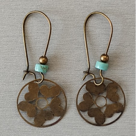 Boucles d'oreilles Fleurs.