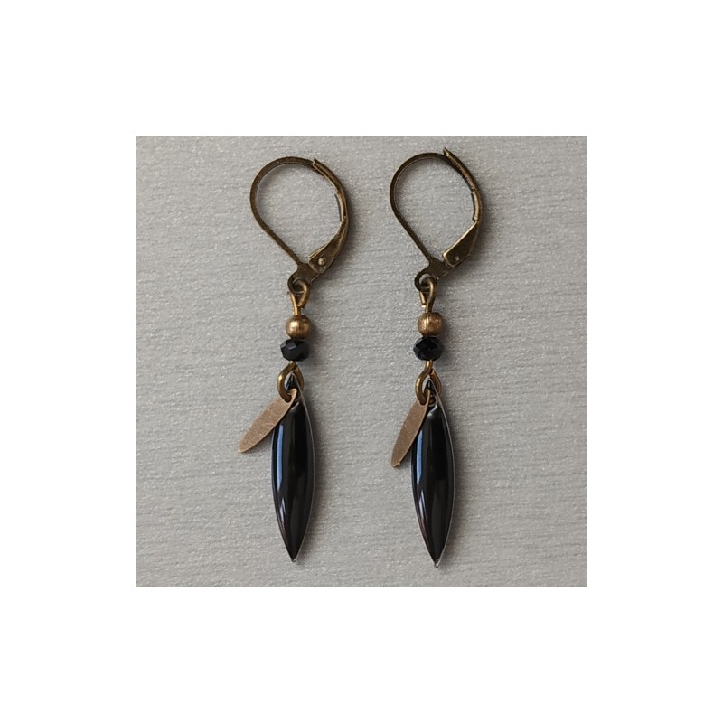 Boucles d'oreilles émaillées