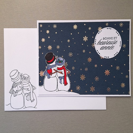 Carte Bonne et heureuse année