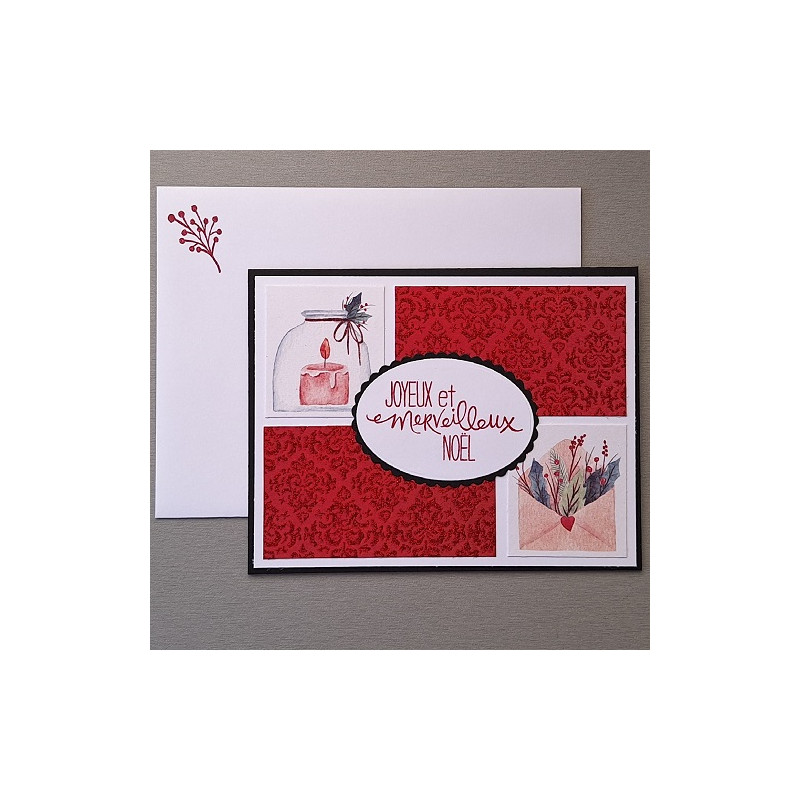 Carte Joyeux et merveilleux Noël