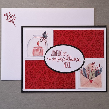 Carte Joyeux et merveilleux Noël