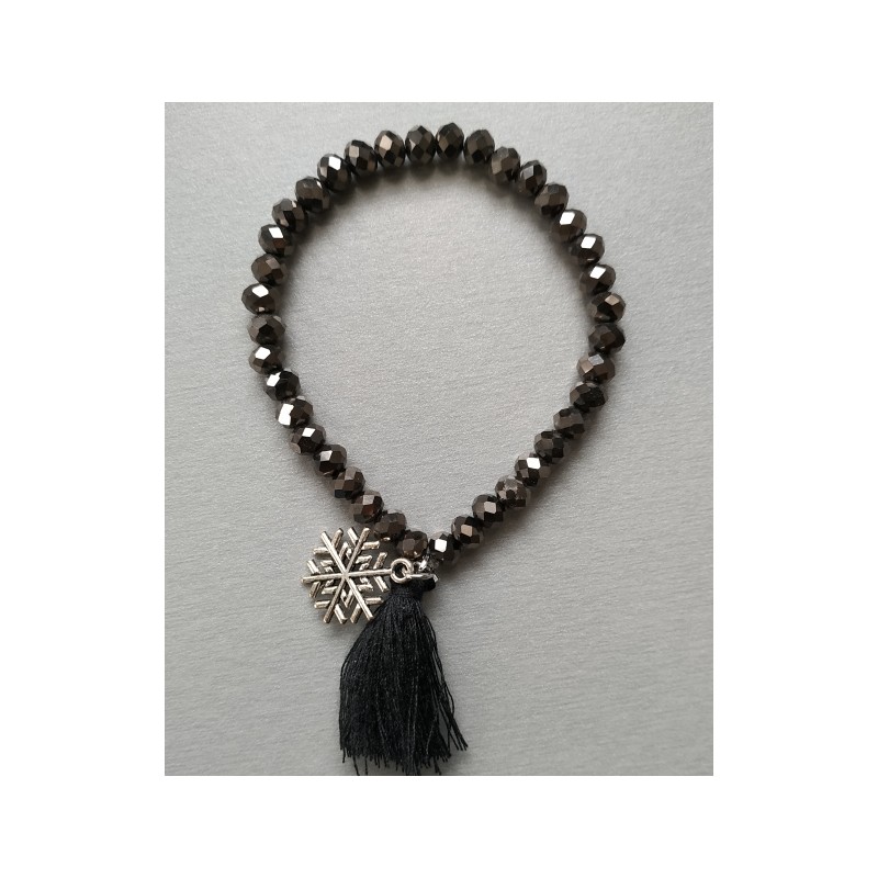 Bracelet avec perles en verre de Bohême